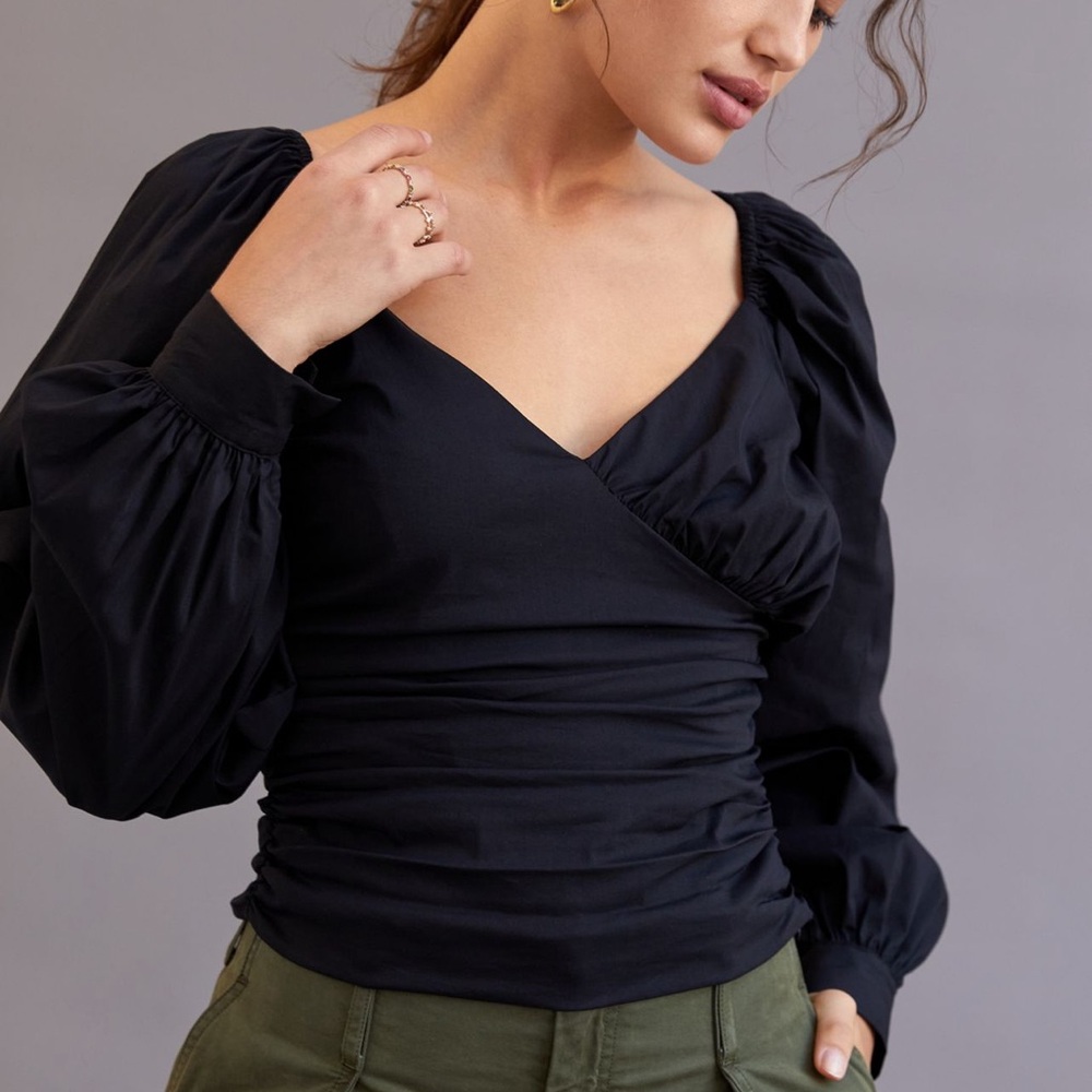 Anthropologie Sweetheart Puff Blouse